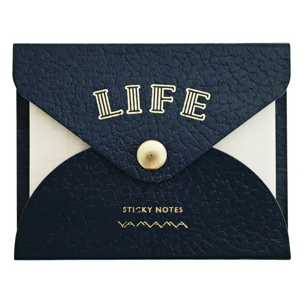 *Life x Yamama - Lifescape Collection - Sticky Notes Grid+Plain - Dark Navy