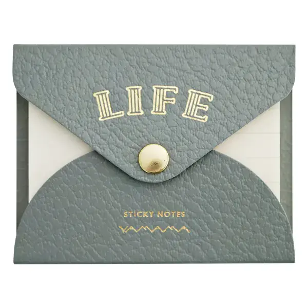 *Life x Yamama - Lifescape Collection - Sticky Notes Plain+Ruled - Grey