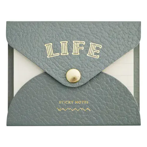 *Life x Yamama - Lifescape Collection - Sticky Notes Plain+Ruled - Grey