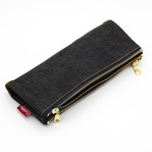 **Luddite - Bendy Pen Case - Black Denim