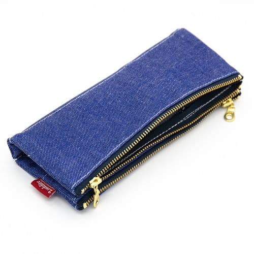 **Luddite - Bendy Pen Case - Blue Denim