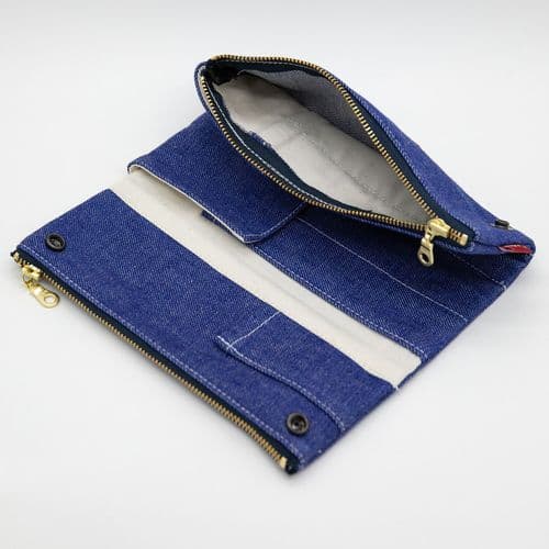 **Luddite - Bendy Pen Case - Essentials Collection - Blue Denim