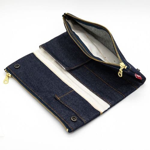 **Luddite - Bendy Pen Case - Essentials Collection - Okayama Denim