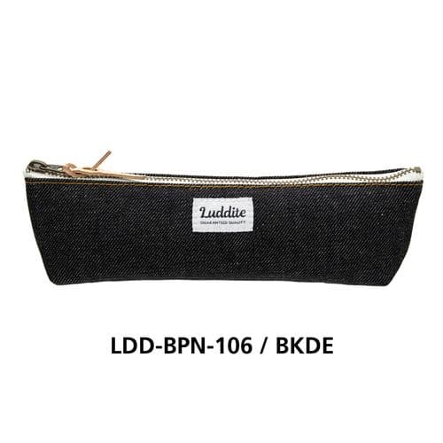 **Luddite - Boat Pencil Case - Black Denim