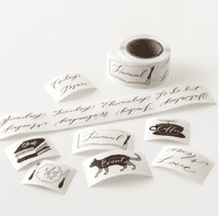 *Midori - Yuru Log 2 - Roll Stickers - Caligraphy