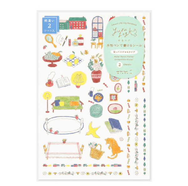 *Midori - Yuru Log 2 - Sticker Sheet - Daily Life