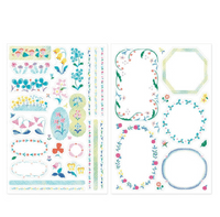 *Midori - Yuru Log 2 - Sticker Sheet - Floral