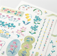*Midori - Yuru Log 2 - Sticker Sheet - Floral
