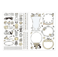 *Midori - Yuru Log 2 - Sticker Sheet - Sweets & Animals