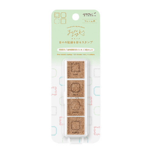 *Midori - Yuru Log - Paintable Stamp (pre Inked) - Frame