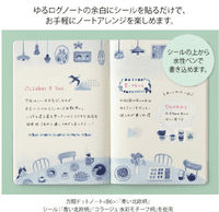 *Midori - Yuru Log - Sticker Sheet - Blue Nordic