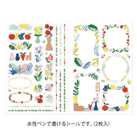 *Midori - Yuru Log - Sticker Sheet - Textile Motif