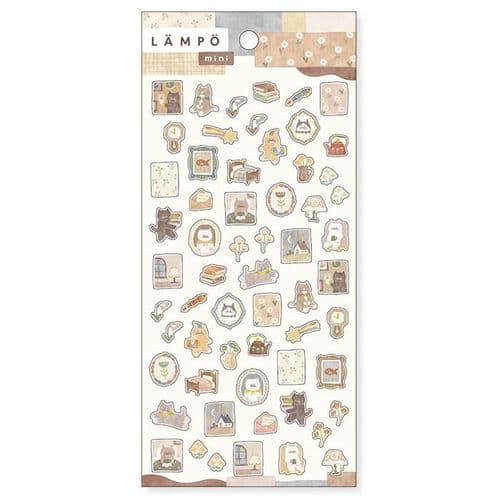 *Mind Wave - Sticker Sheet - Lampo - Cat & Night