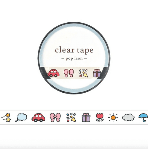 *Mindwave - Clear Tape (7mm) - Pop Icon - Emoji