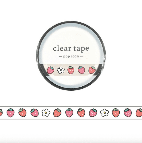 *Mindwave - Clear Tape (7mm) - Pop Icon - Strawberry