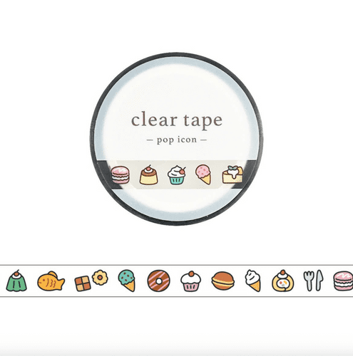 *Mindwave - Clear Tape (7mm) - Pop Icon - Sweets