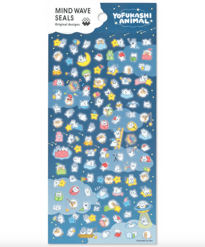 **Mindwave - Sticker Sheet - Seal Collection - Yofukashi Animal