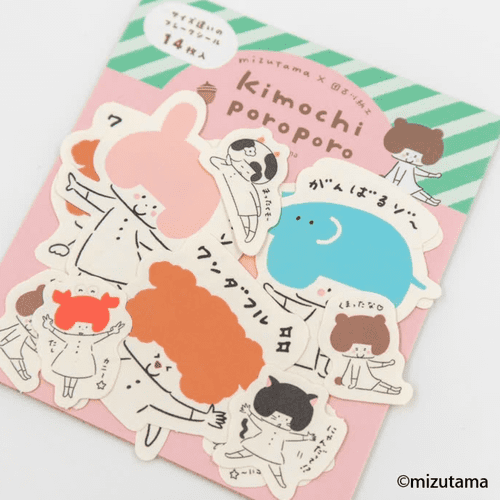 *Mizutama - Kimochi Poroporo - Flake Stickers - Animal