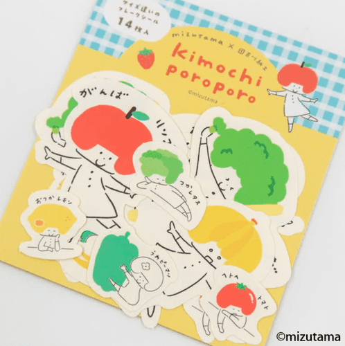 *Mizutama - Kimochi Poroporo - Flake Stickers - Vegetable