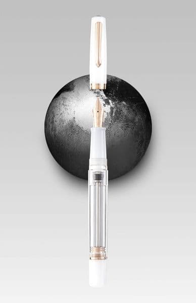 *Nahvalur - Original Plus Fountain Pen - Matira White (Rose Gold)