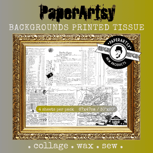 *PaperArtsy - Printed Tissue - Backgrounds