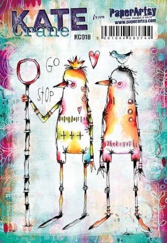 **PaperArtsy - Rubber Stamps - Kate Crane #018