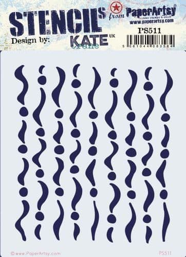 *PaperArtsy - Stencils - Kate Crane #511