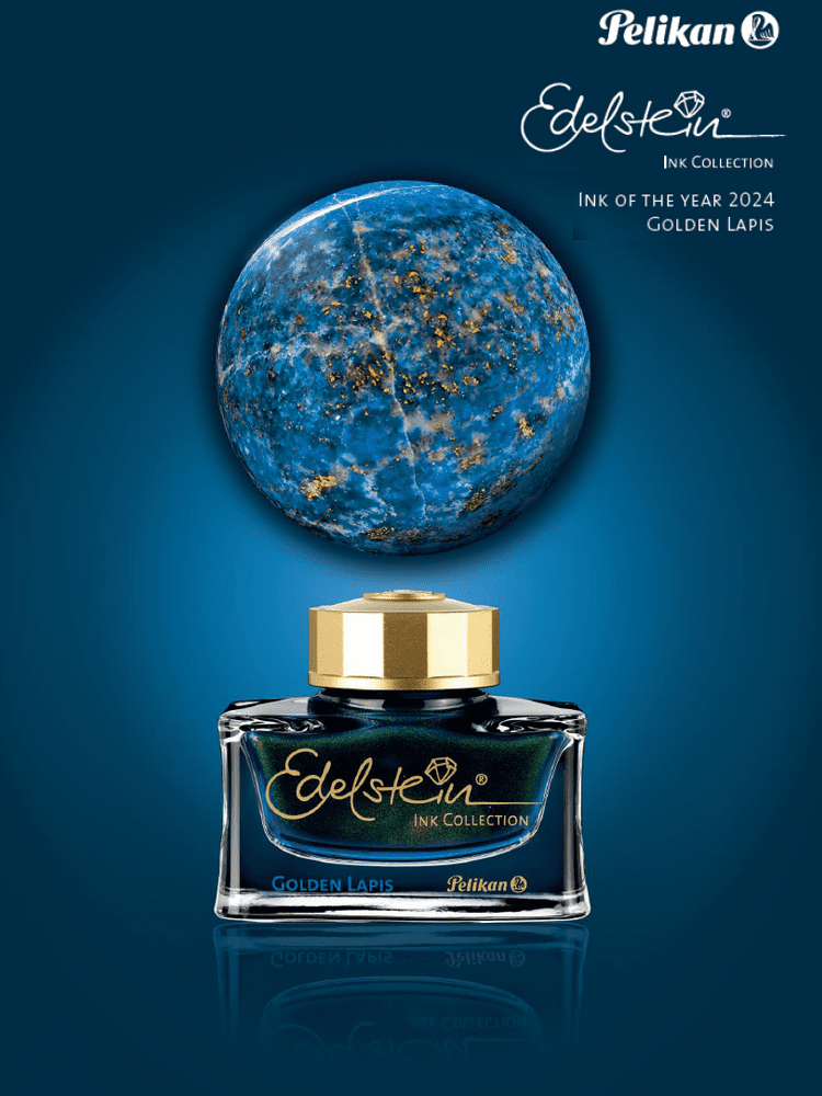 Pelikan - Edelstein ink - Ink of the Year 2024 - Golden Lapis