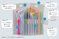 **Sakura Cray Pas - Komagoma A4 File - Pastel Blue