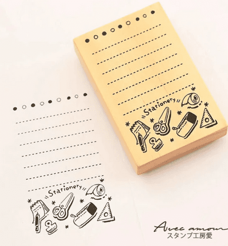 *Sanby - Wooden Stamp - Stationery CMR-05