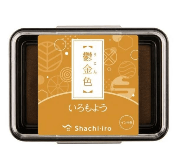 **Shachihata - Iromoyo Ink Pad - Unpressed Gold