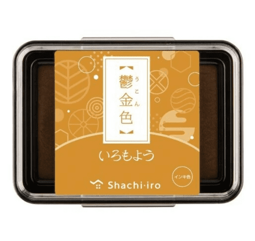**Shachihata - Iromoyo Ink Pad - Unpressed Gold