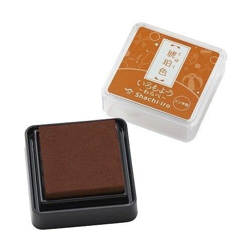 **Shachihata - Iromoyo Mini Ink Pad - Amber
