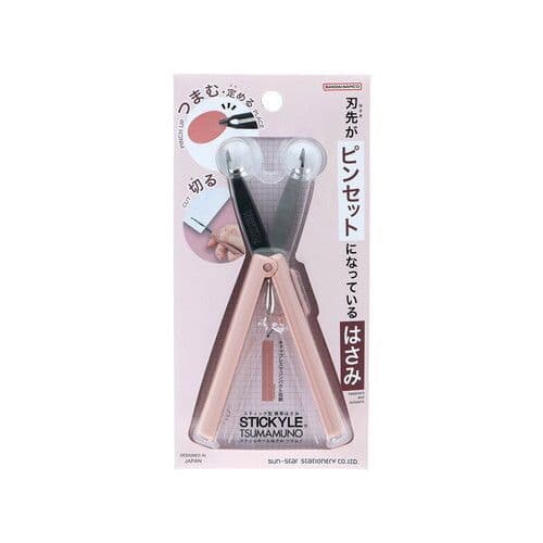*Sun-Star - TSUMAMUNO Stickyle - Scissors & Tweezers - Pink