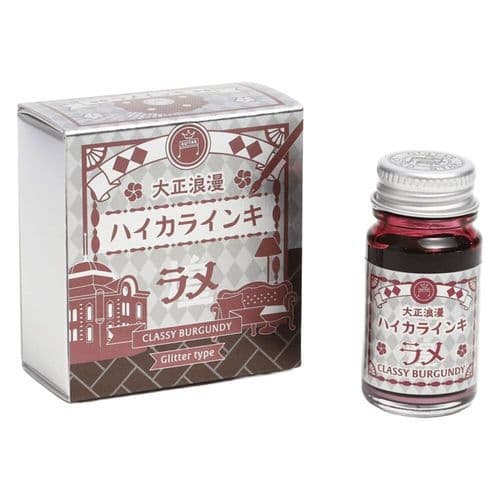 **Taccia Ink - Taisho Roman Hikara (Guitar Ink) - 12ml Shimmer - Classy Burgundy
