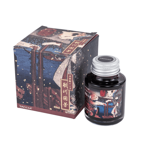 *Taccia Ink - Ukiyoi-e Collection 40ml - Kuniyoshi - Cats enjoying the cool Evening