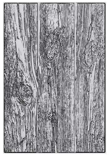 *Tim Holtz - 3D Texture Fades LG Embossing Folder A5 - Lumber