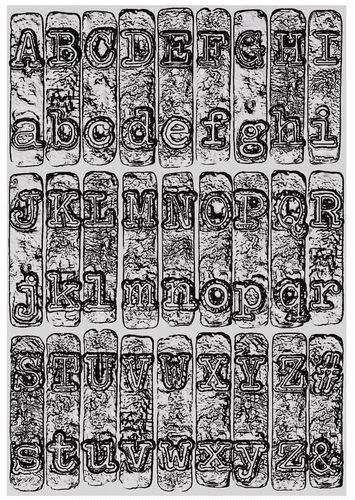 *Tim Holtz - 3D Texture Fades LG Embossing Folder A5 - Typewriter