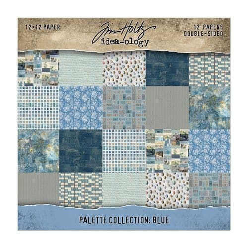 **Tim Holtz - idea-ology - Palette Paper Pad - 12x12" - Blue