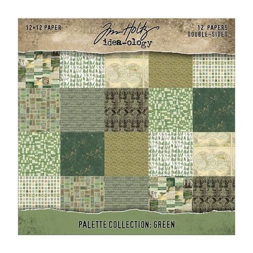 **Tim Holtz - idea-ology - Palette Paper Pad - 12x12" - Green