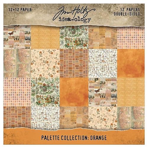 **Tim Holtz - idea-ology - Palette Paper Pad - 12x12" - Orange