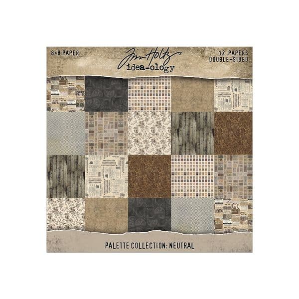 Tim Holtz - idea-ology - Palette Paper Pad - 8x8