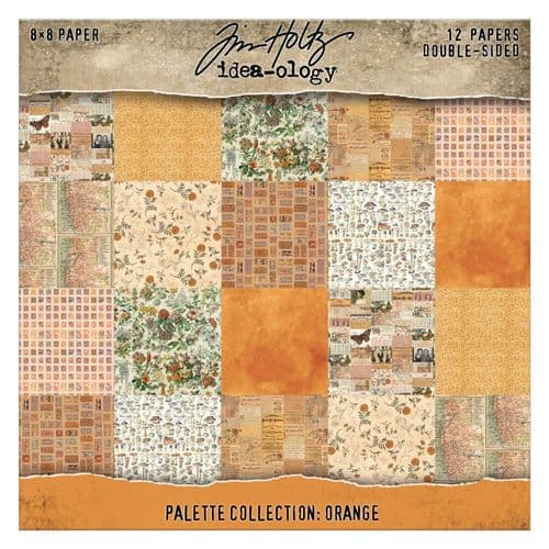 **Tim Holtz - idea-ology - Palette Paper Pad - 8x8" - Orange