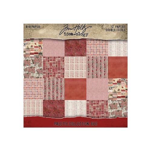 **Tim Holtz - idea-ology - Palette Paper Pad - 8x8" - Red