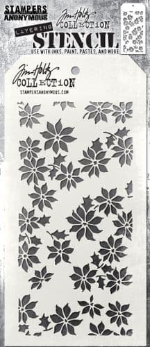 Tim Holtz - Layering Stencil - #163 Tiny Poinsettia