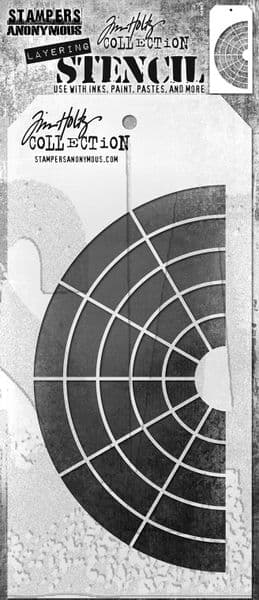 *Tim Holtz - Layering Stencil - #179 Wheel