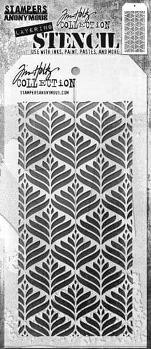*Tim Holtz - Layering Stencil - #181 Deco Leaf