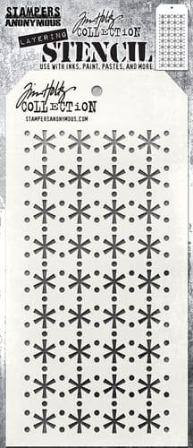 **Tim Holtz - Layering Stencil - #190 Retro Snowflake