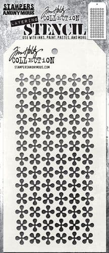 **Tim Holtz - Layering Stencil - #191 Retro Pinwheel