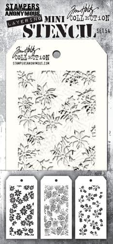 Tim Holtz - Mini Layering Stencils - Set #054